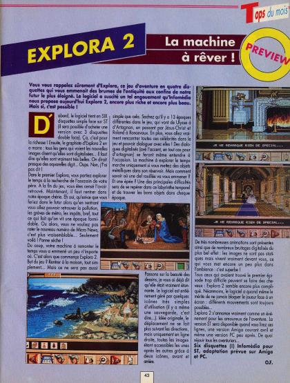 Explora II Test Atari ST
