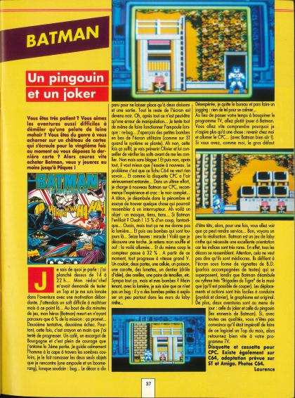 Batman The Caped Crusader Test Amstrad CPC