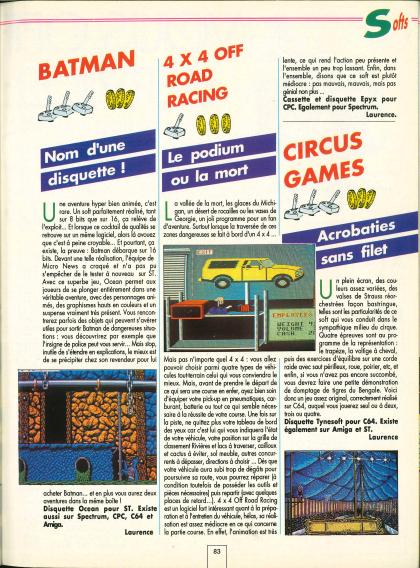 Batman The Caped Crusader Test Atari ST