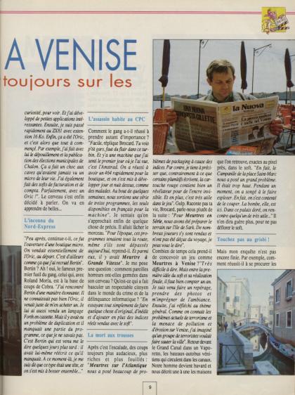 Meurtres à Venise Reportage