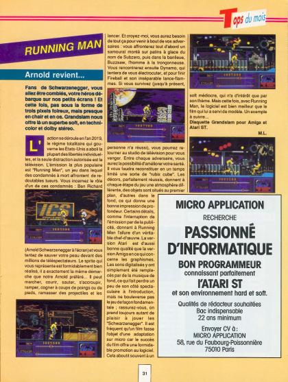 Running Man Test Amiga