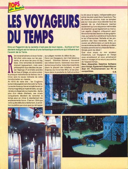 Voyageurs du Temps, Les Test Amiga