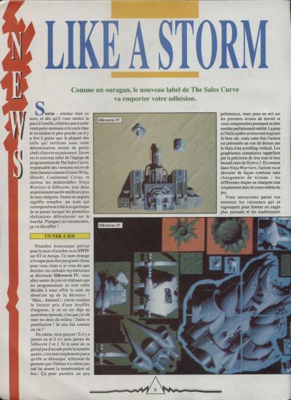 SWIV (Silkworm IV) Reportage Atari ST