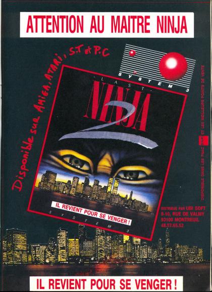 Last Ninja 2, The Publicité