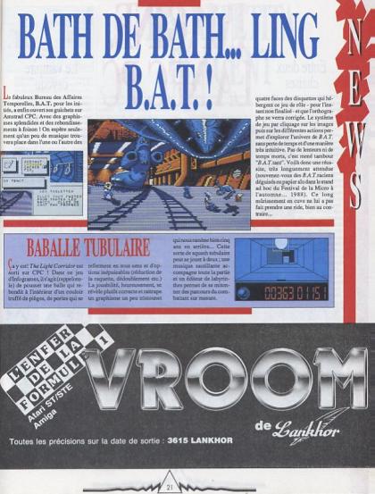 B.A.T. Preview Amstrad CPC