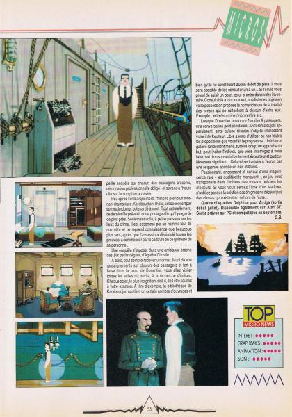 Croisière Pour Un Cadavre Test Amiga