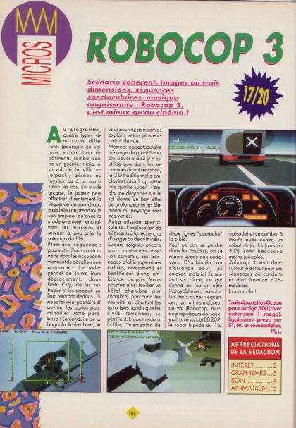 Robocop 3 Test Amiga