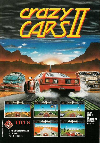 Crazy Cars II Publicité
