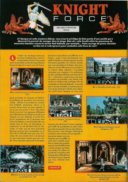 Knight Force Test Atari ST