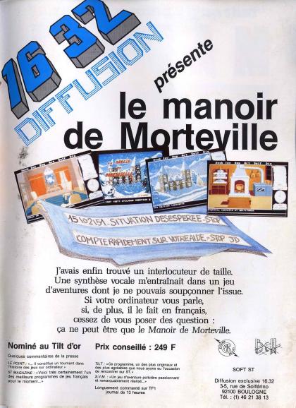 Manoir de Mortevielle, Le Publicité