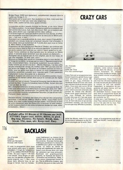 Crazy Cars Test Atari ST