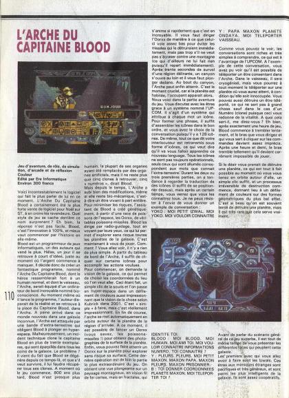 Captain Blood Test Atari ST