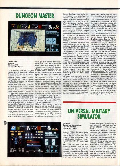 Dungeon Master Test Atari ST