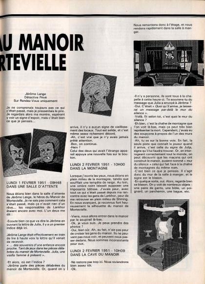 Manoir de Mortevielle, Le Solution