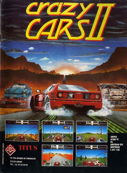 Crazy Cars II Publicité