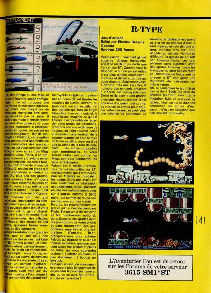R-Type Test Atari ST