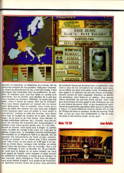 Rock Star Test Atari ST