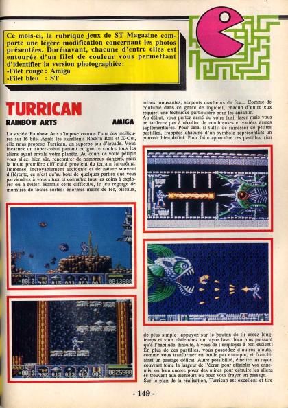 Turrican Test Amiga