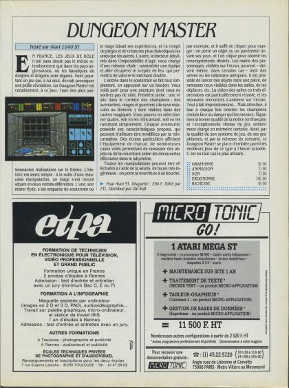 Dungeon Master Test Atari ST