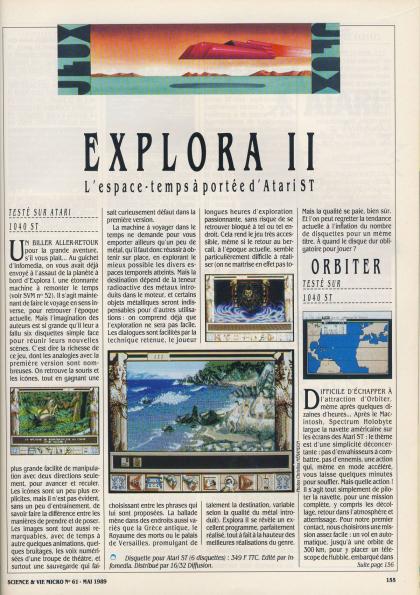 Explora II Test Atari ST