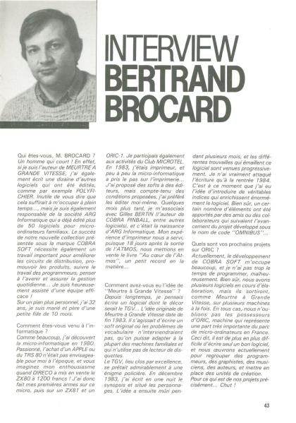 Meurtre à Grande Vitesse Interview