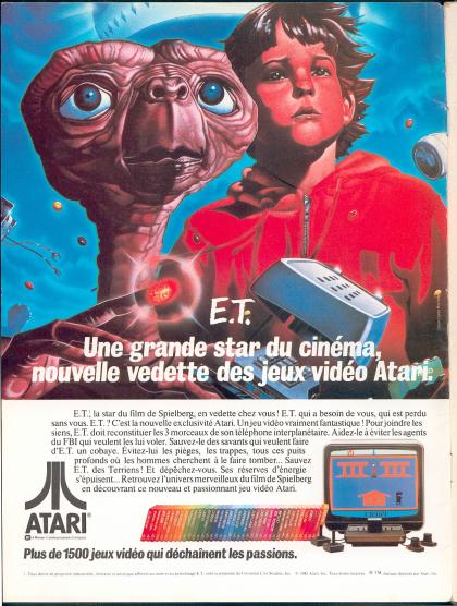 E.T. The Extra-Terrestrial Publicité Atari 2600