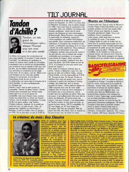 Meurtres Sur l'Atlantique Article Amstrad CPC