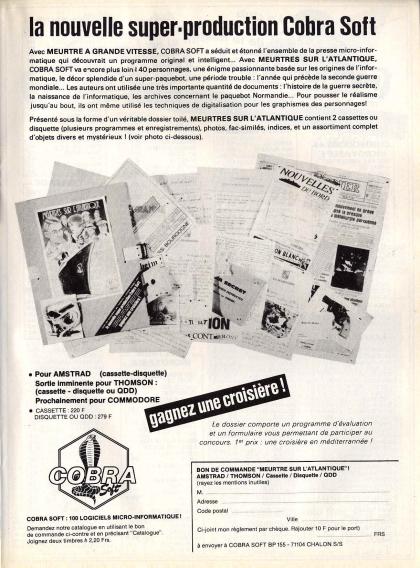 Meurtres Sur l'Atlantique Publicité