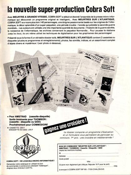 Meurtres Sur l'Atlantique Publicité x2