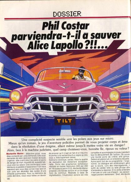 Manoir de Mortevielle, Le Article