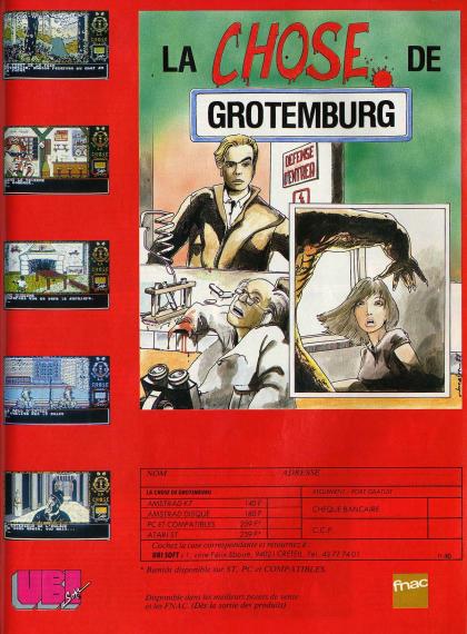 Chose de Grotemburg, La Publicité