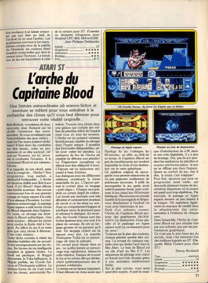 Captain Blood Test Atari ST