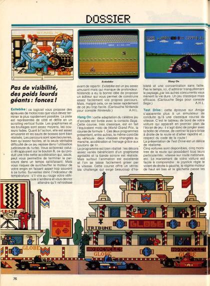 Test Drive Dossier Amiga