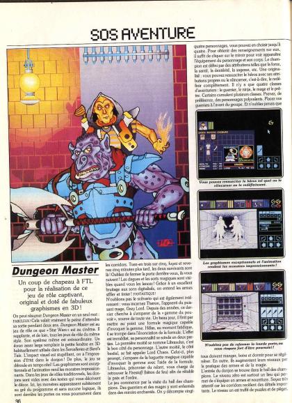 Dungeon Master Test Atari ST