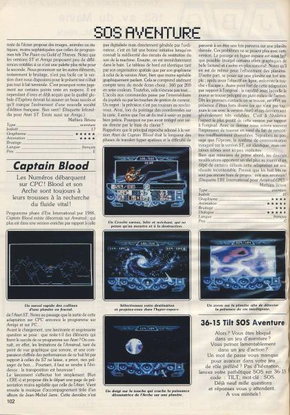Captain Blood Test Amstrad CPC