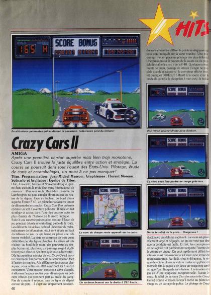 Crazy Cars II Test Amiga