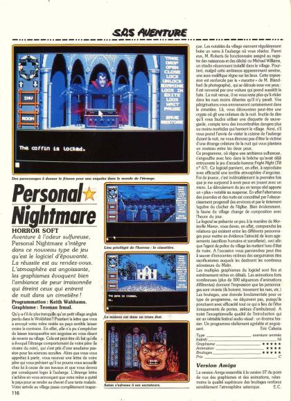 Personal Nightmare Test Amiga
