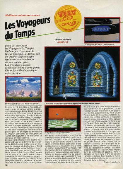 Voyageurs du Temps, Les Trophée