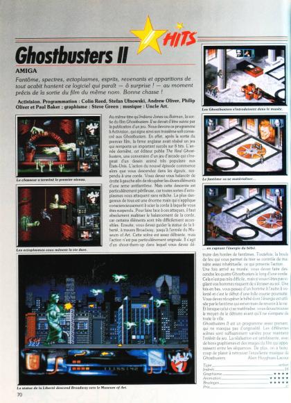 Ghostbusters II Test Amiga