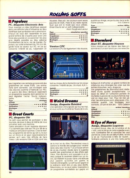 Weird Dreams Test Amiga
