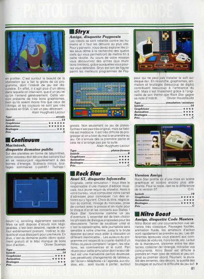 Rock Star Test Atari ST