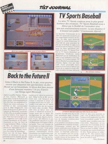 Back To The Future Part II Preview Amiga
