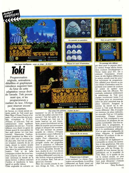 Toki Preview Amiga