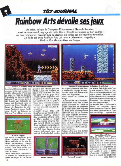 Turrican II Preview Amiga