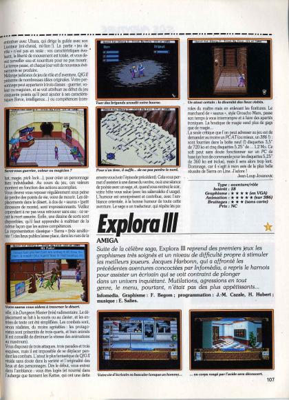 Explora III Test Amiga
