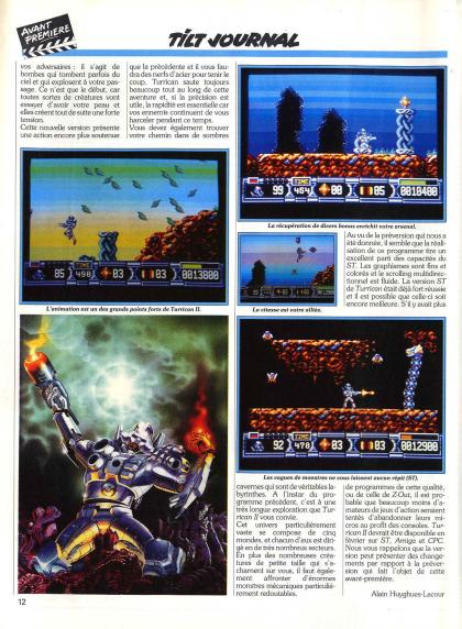 Turrican II Preview Atari ST