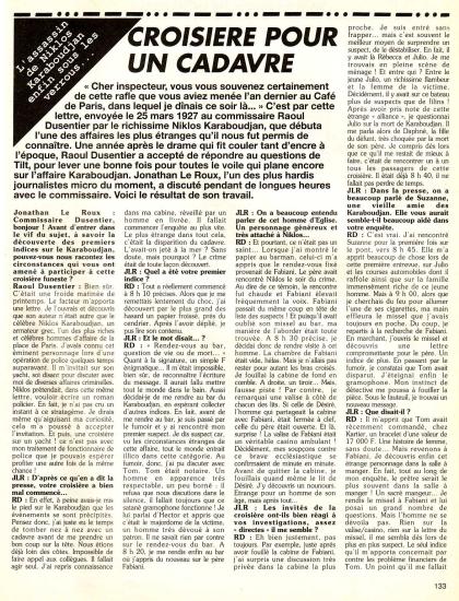 Croisière Pour Un Cadavre Solution